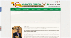 Desktop Screenshot of cinegeticagarrido.com
