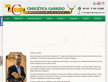 Tablet Screenshot of cinegeticagarrido.com